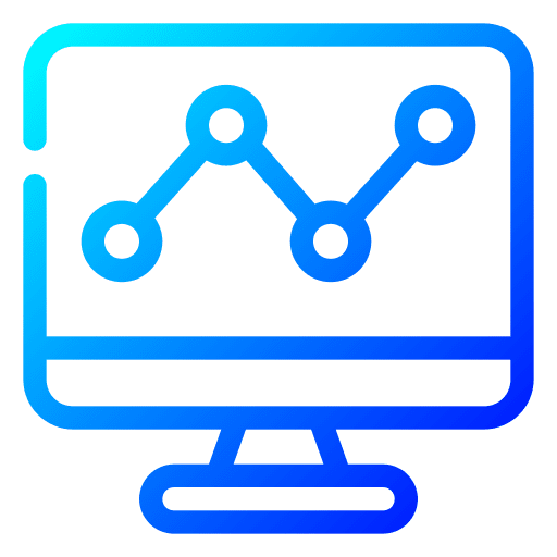 Statistics desktop line bars computer icon Statistics desktop line bars computer icon