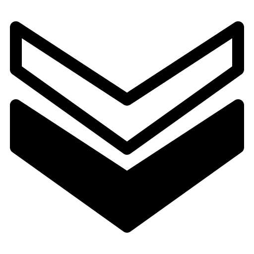 Arrow down down chevron direction down icon