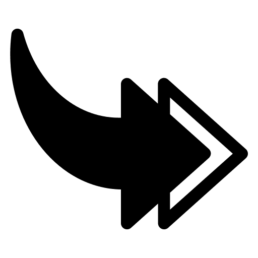 Arrow right direction arrow curved arrow arrows icon