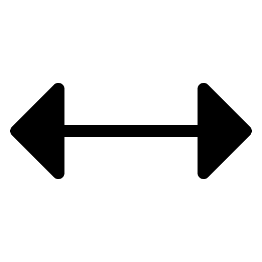 Resize horizontal arrows horizontal interface icon
