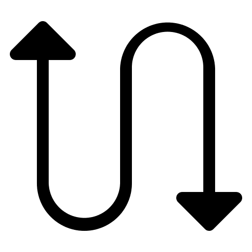 Swap sort up and down arrow swap icon