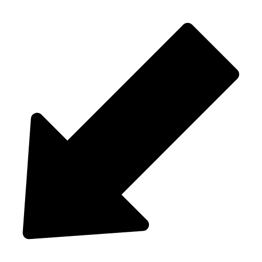 Arrow left arrow left down left bottom left icon