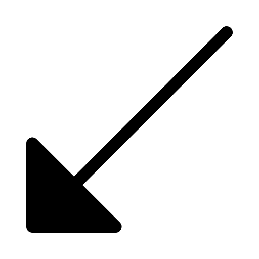 Arrow left down left arrow left icon
