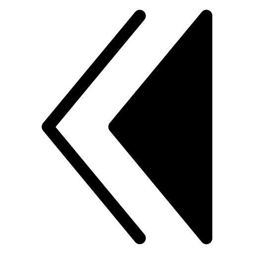 Arrow left left arrow rewind back icon