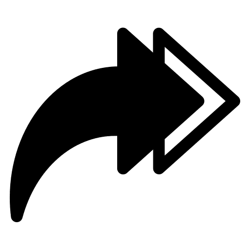 Arrow right curved arrow arrow sharing icon