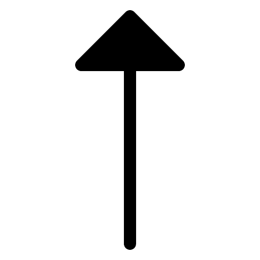 Arrow up upload direction arrow black icon