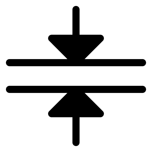 Merge direction arrow up arrow align icon
