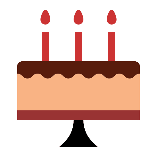 Birthday cake birthday cake candles sweet icon
