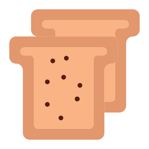 Bread meal toast breakfast icon