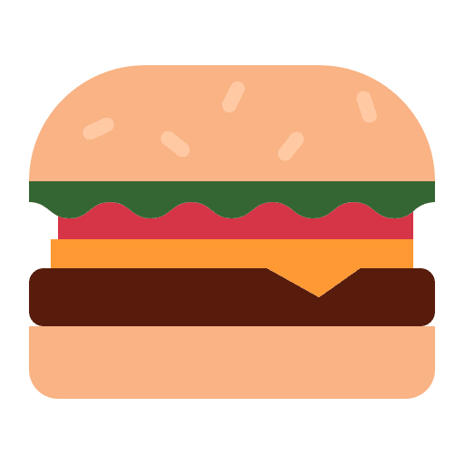 Burger food and restaurant meal food icon