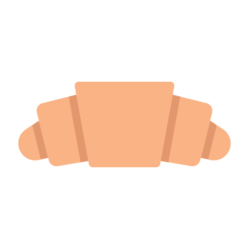 Croissant meal food and restaurant breakfast icon