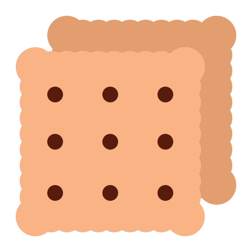 Biscuit toast food and restaurant breakfast icon Biscuit toast food and restaurant breakfast icon