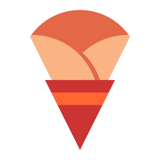 Crepe food breakfast bakery icon