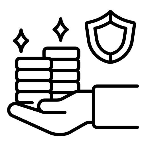 Insuranc security business and finance service icon