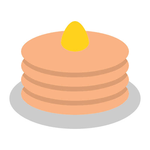 Pancake food and restaurant breakfast meal icon Pancake food and restaurant breakfast meal icon