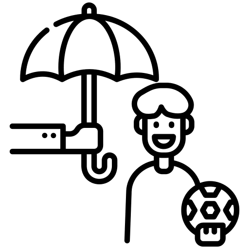 Kid service insurance protection icon