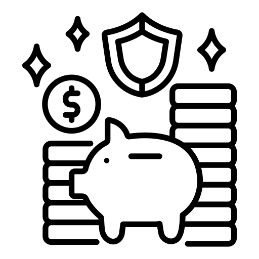 Save money service security protection icon