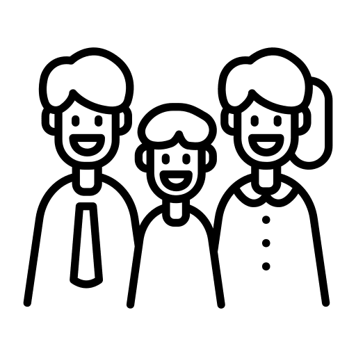 Family insurance people security service icon Family insurance people security service icon