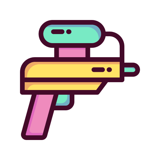 Water gun fun child play icon Water gun fun child play icon