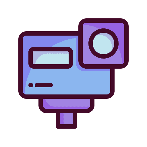 Gopro video camera raw file electronics icon Gopro video camera raw file electronics icon