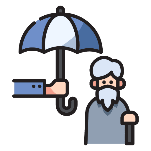 Elderly care elderly protection icon Elderly care elderly protection icon