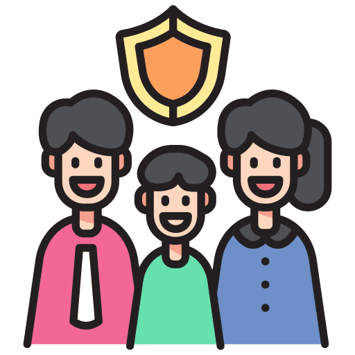 Family insurance care protection family insurance icon Family insurance care protection family insurance icon