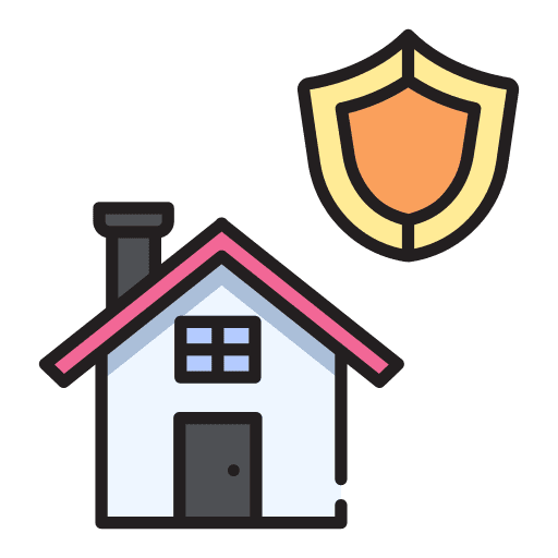 Home insurance house insurance furniture and household icon Home insurance house insurance furniture and household icon