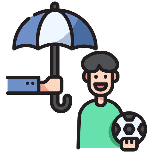 Kid insurance protection boy icon Kid insurance protection boy icon