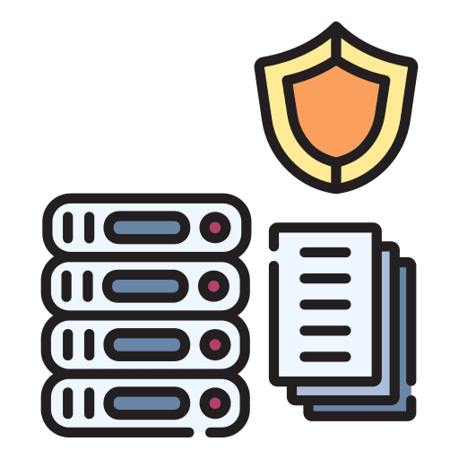 Data insurance service data icon Data insurance service data icon