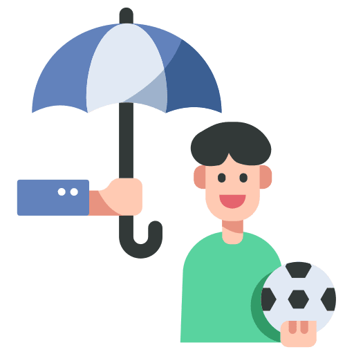 Kid protection child security icon
