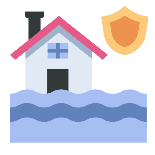 Disaster service insurance furniture and household icon Disaster service insurance furniture and household icon