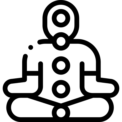 Chakras meditation cultures yoga icon