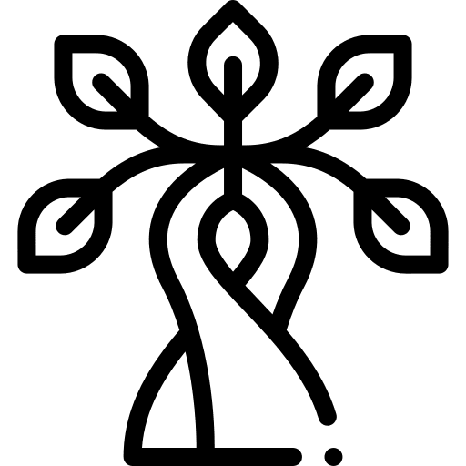 Wellness nature yoga meditation icon