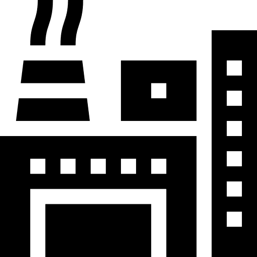 Factory manufacturing company factory icon Factory manufacturing company factory icon