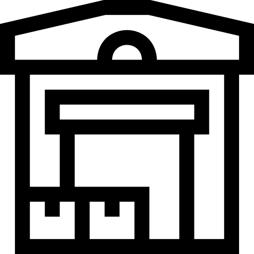 Warehouse storage logistics stock icon