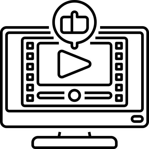 Like feedback computer social network icon Like feedback computer social network icon