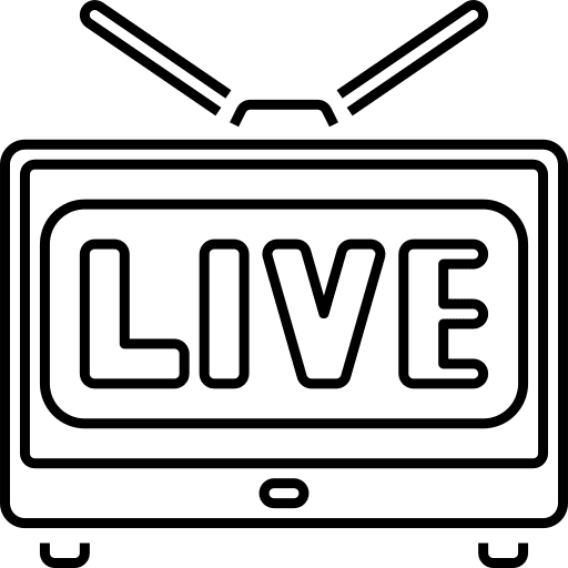 Live live news communications icon Live live news communications icon