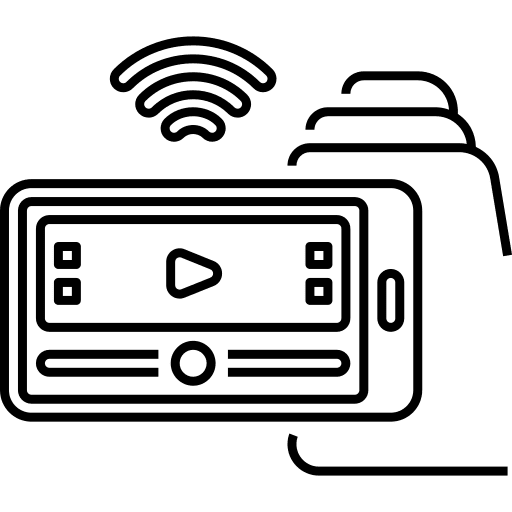 Live stream live stream music and multimedia communications icon Live stream live stream music and multimedia communications icon