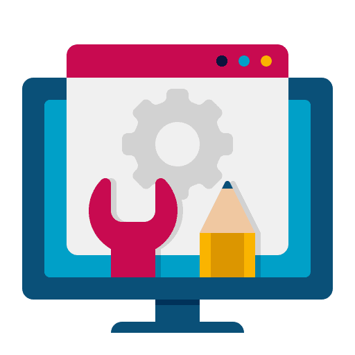 Page web design page web development icon