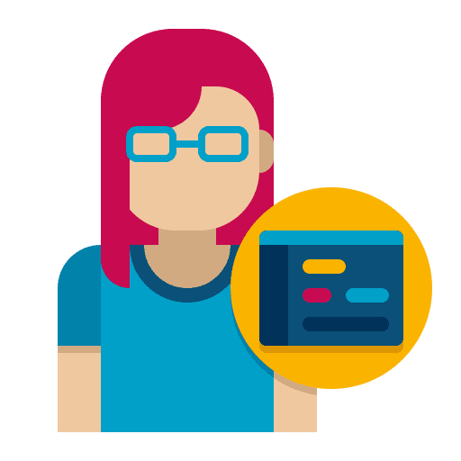 Backend woman avatar female icon