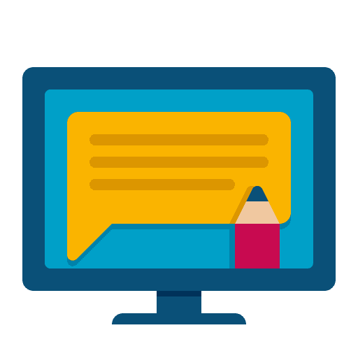 Blog communications electronics computer icon