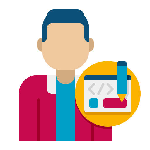 Front end front end user developer icon