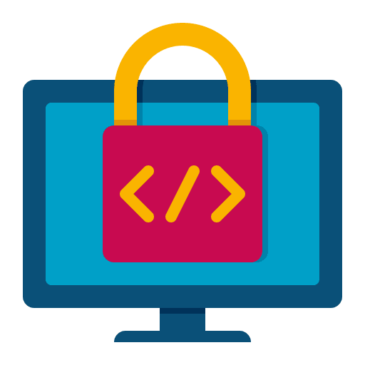 Hard code web coding seo and web hard code icon