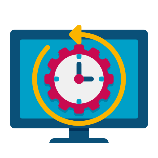 Processor processor data time icon