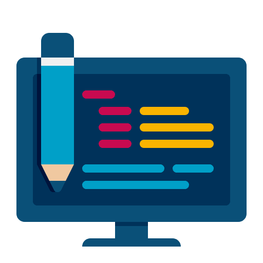 Text editor web design graphic design pencil icon