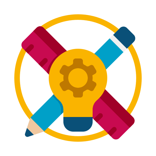 Creative idea ruler creative idea graphic design icon