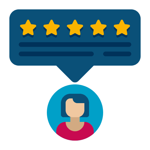 Customer review marketing customer review user icon