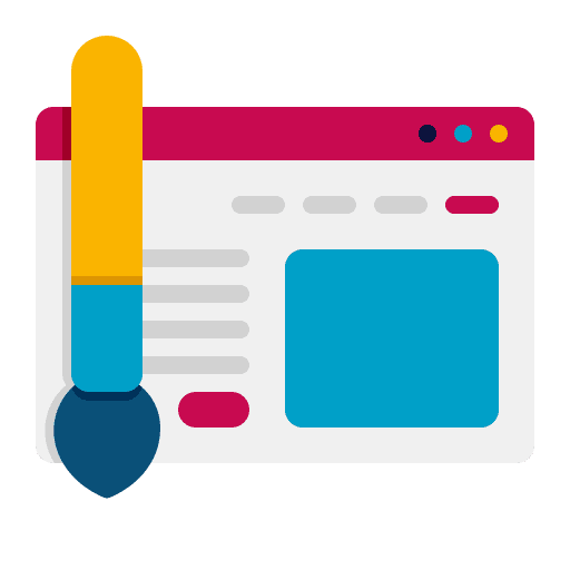 Landing page interface website web page icon