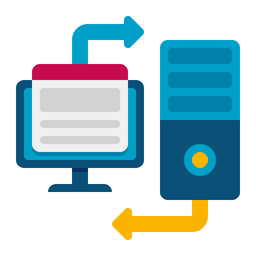 Server computer local area network remote access icon