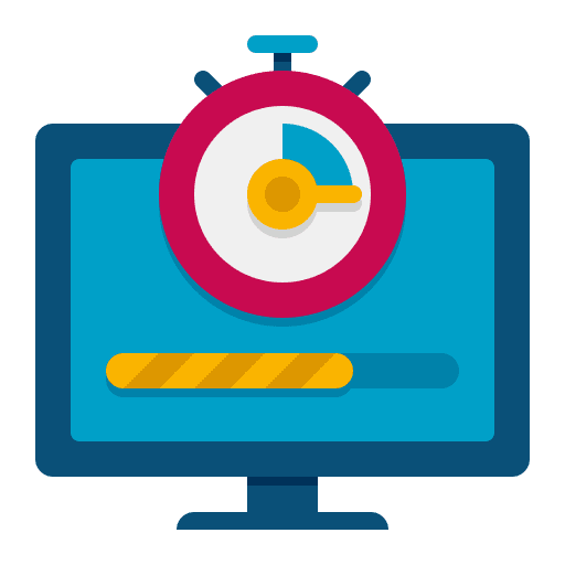 Page speed chronometer loading performance icon